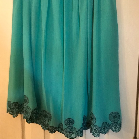 Lapis Dresses & Skirts - 3/10.00 ❤️ Turquoise Skirt With Embroidery Details